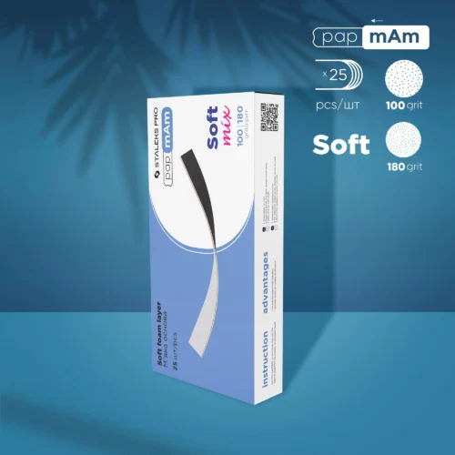 STALEKS WYMIENNE PILNIKI DWUSTRONNE PAPMAM MIX NA BAZIE MIĘKKIEJ EXPERT 20 (25 SZT)