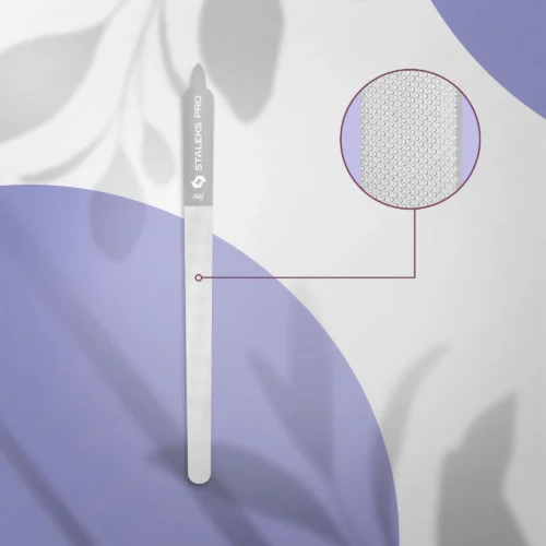 STALEKS PILNIK LASEROWY DO PAZNOKCI EXPERT 11 155MM - PROSTY Z UCHWYTEM