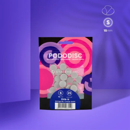 WYMIENNE POLERKI NA GĄBCE DO DYSKU DO PEDICURE PODODISC S EXPERT (25 SZT)